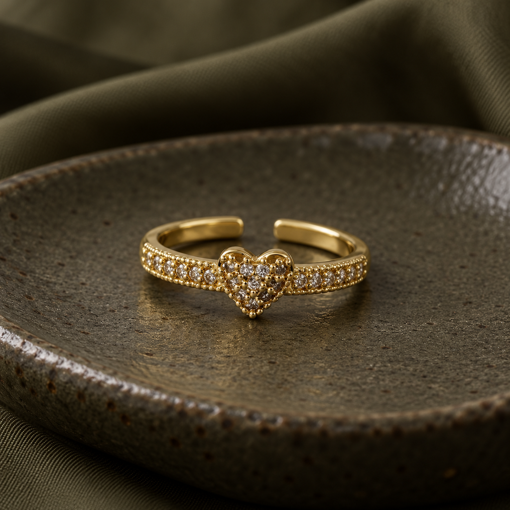Amora Heartglow Adjustable Ring