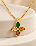 Liora Bloom Multicolour Gold Necklace