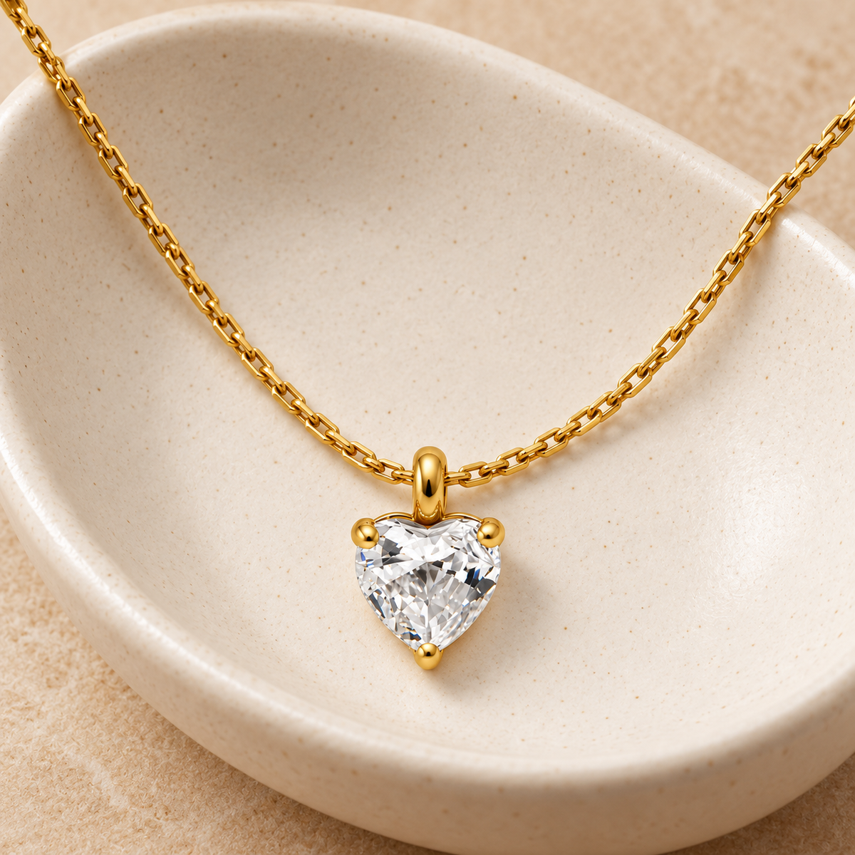 Amélie Heartshine Gold Necklace