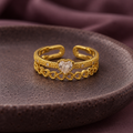 Elodie Heartlace Gold Ring