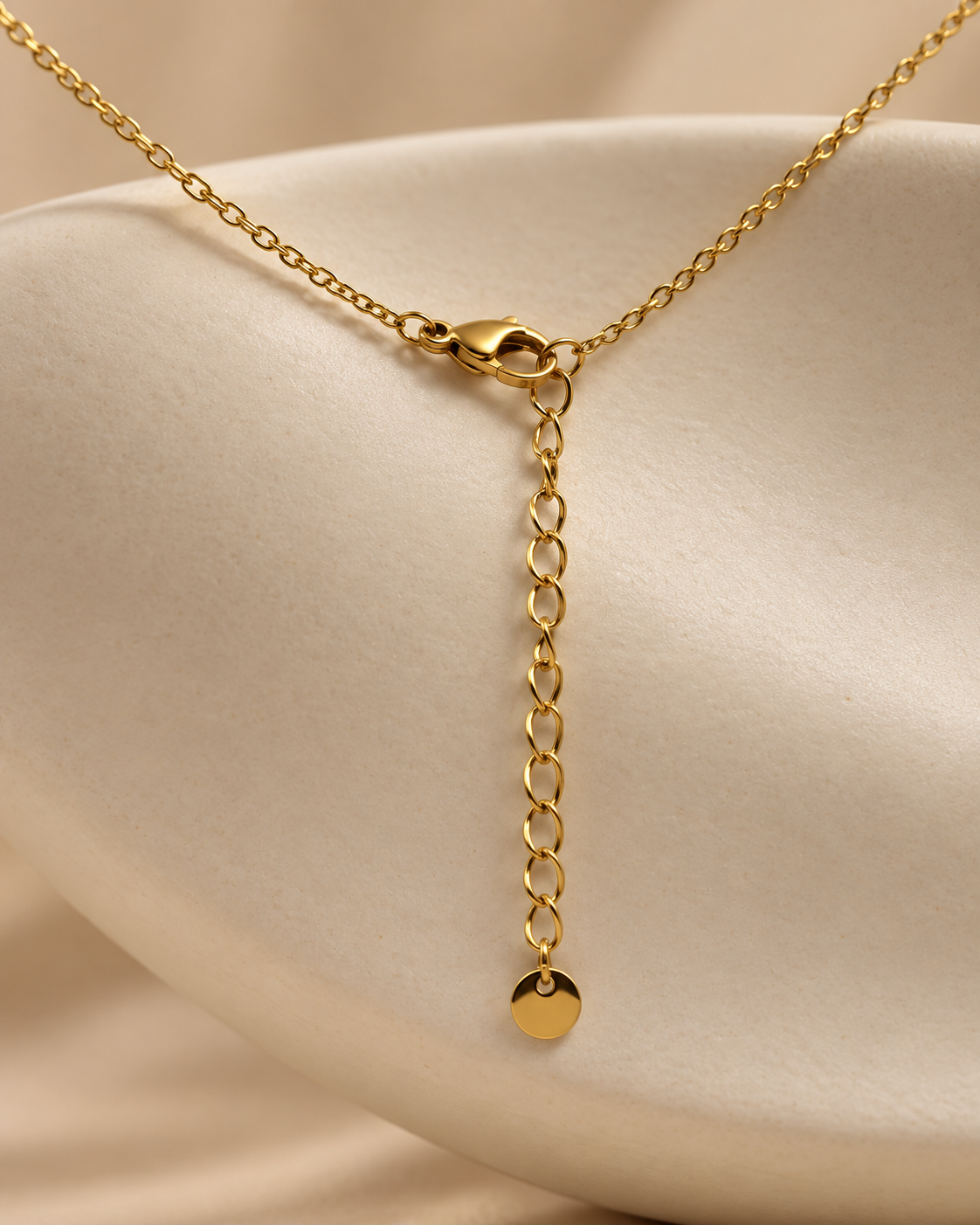 Brielle Bow Sparkle Gold Necklace