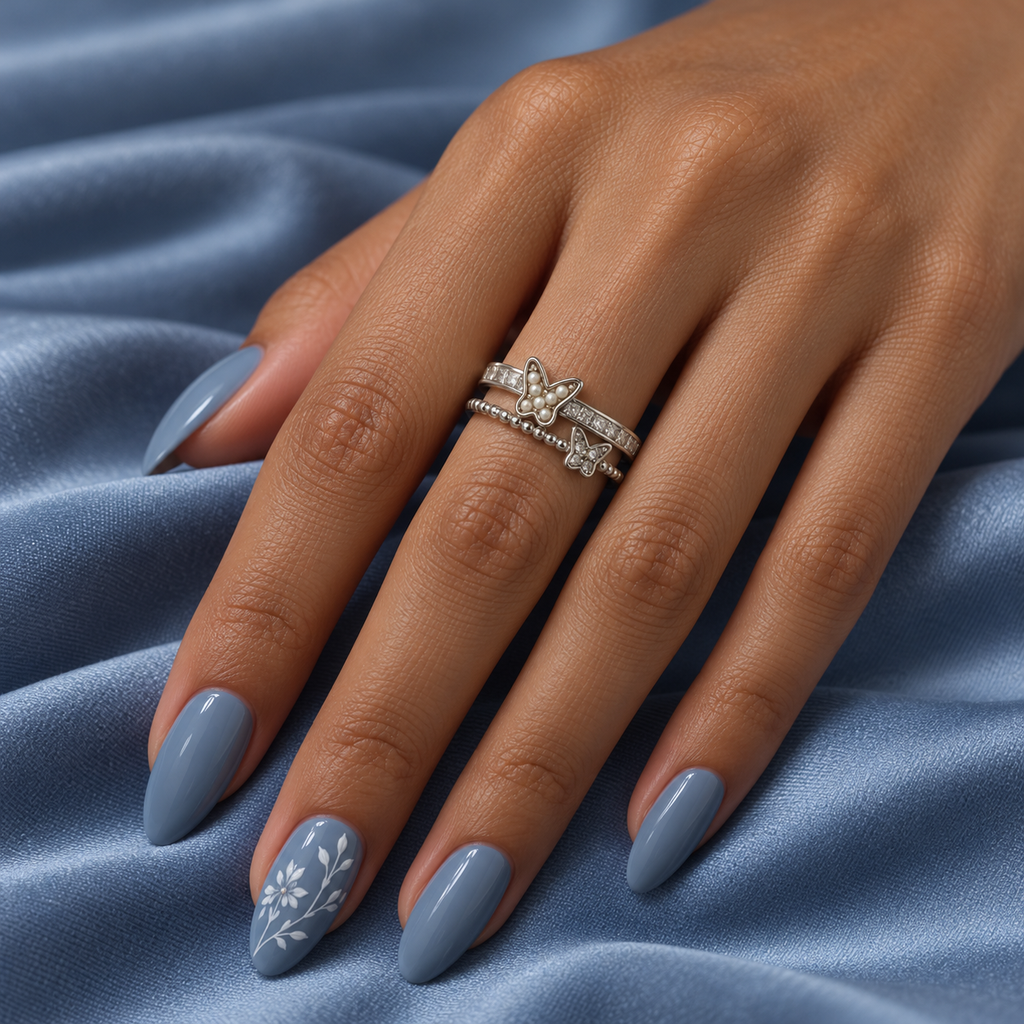 Elina Pearlwing Silver Ring