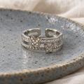 Elina Pearlwing Silver Ring
