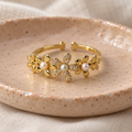 Florina Pearl Garden Gold Ring