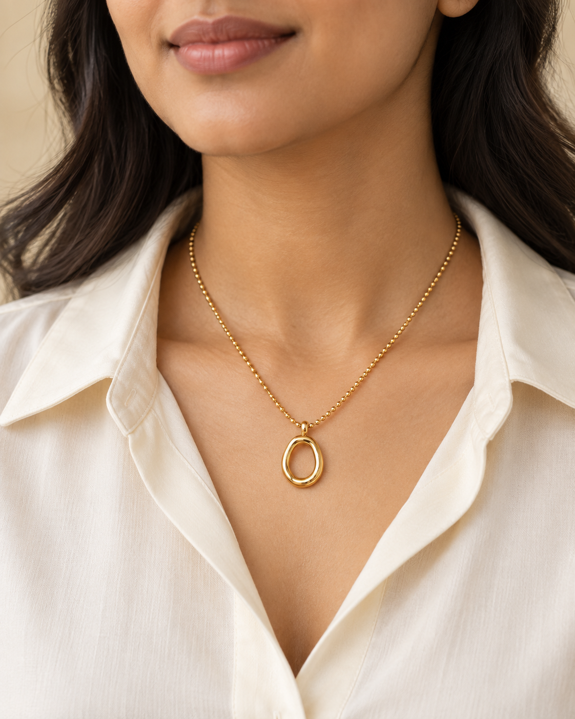 Solena Golden Orbit Necklace