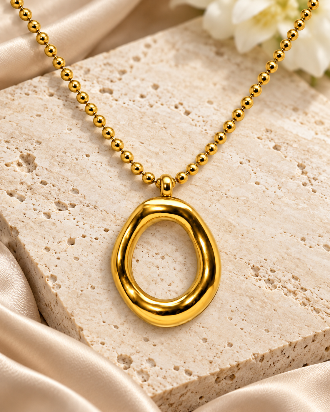 Solena Golden Orbit Necklace