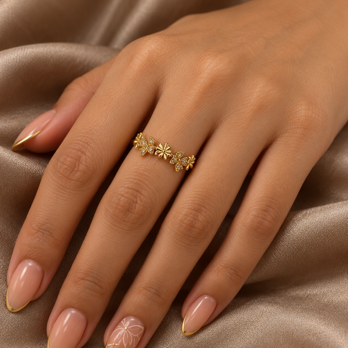 Lunelle Butterfly Garden Gold Ring