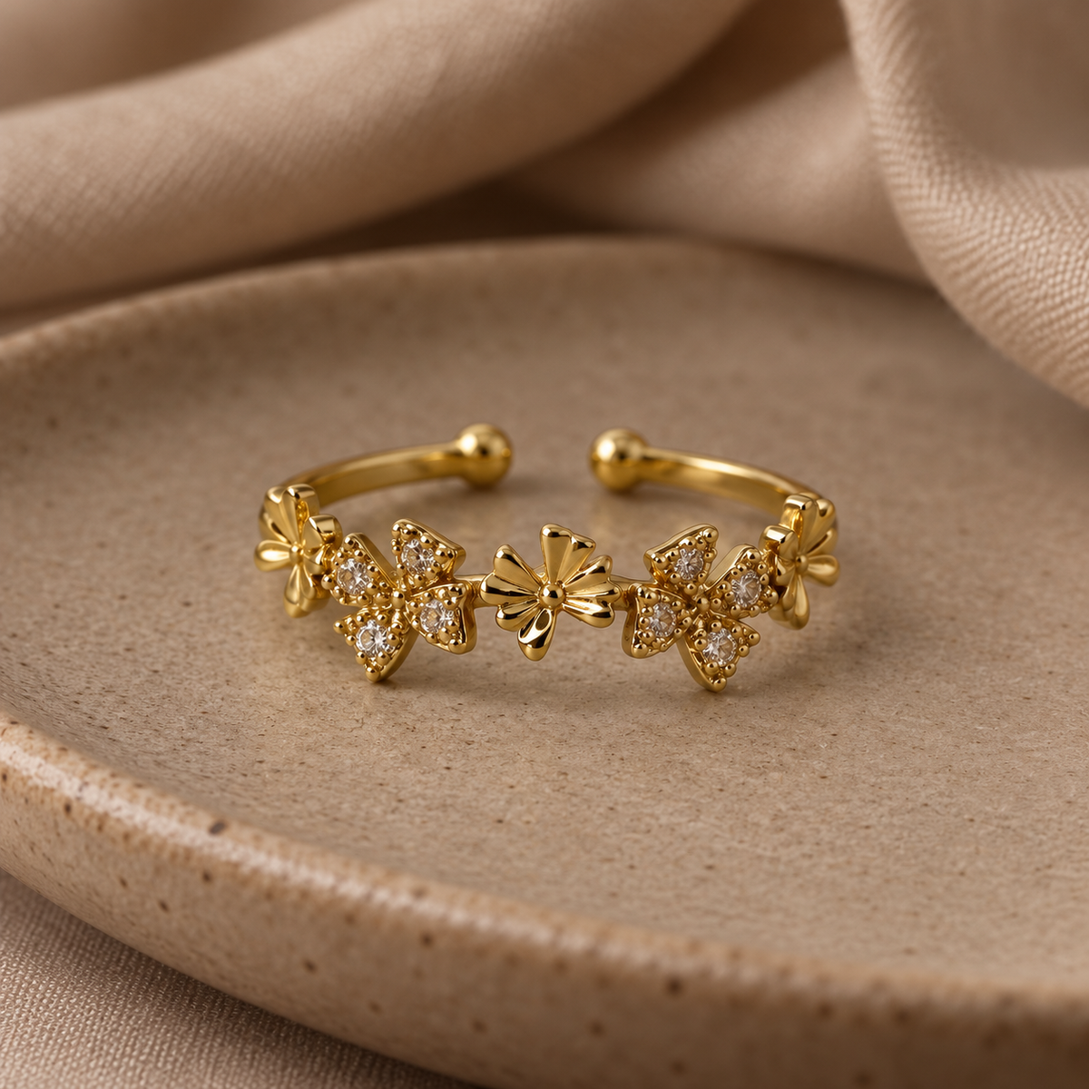 Lunelle Butterfly Garden Gold Ring