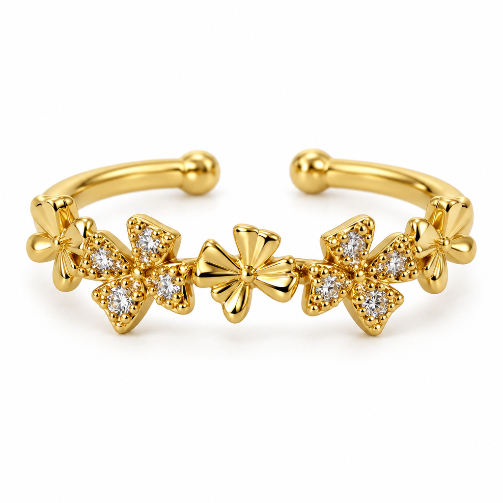 Lunelle Butterfly Garden Gold Ring