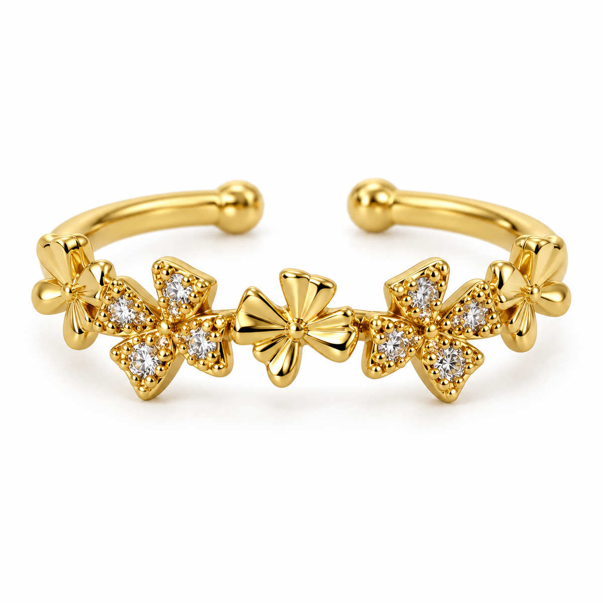 Lunelle Butterfly Garden Gold Ring