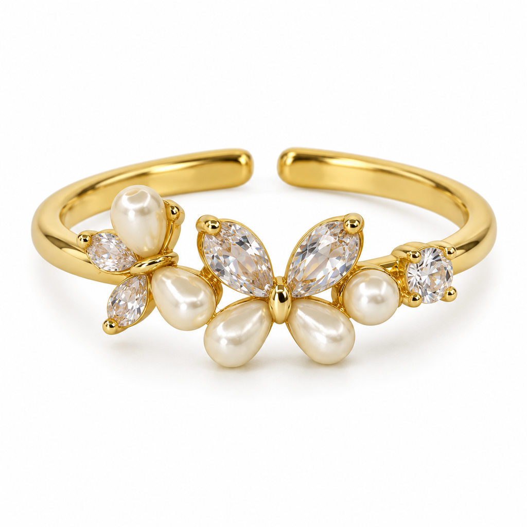 Mirelle Pearlwing Gold Ring