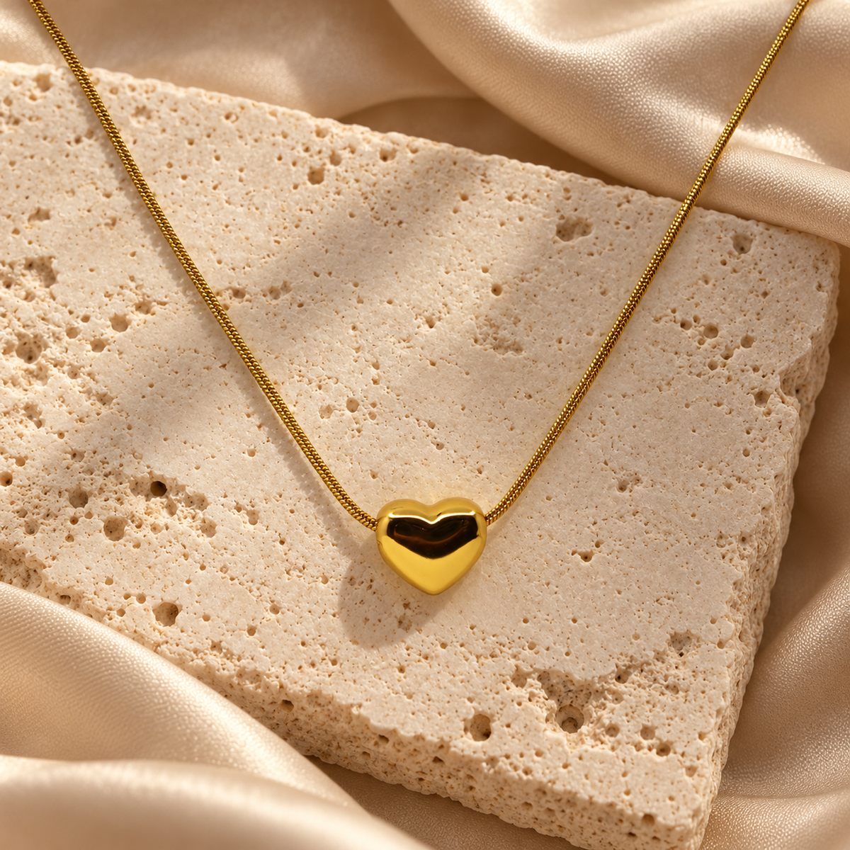 Nola Petite Heart Gold Necklace