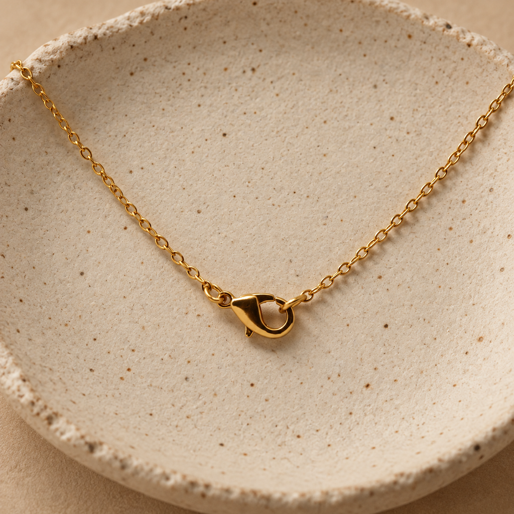 Elowen Blush Vine Gold Necklace