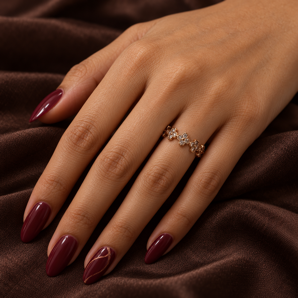 Clovera Rose Gold Adjustable Ring