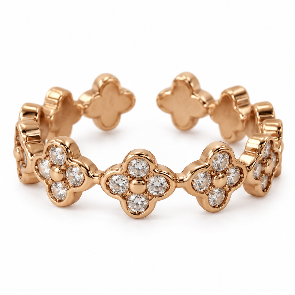 Clovera Rose Gold Adjustable Ring