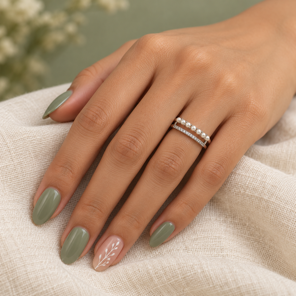 Odette Pearl Harmony Silver Ring