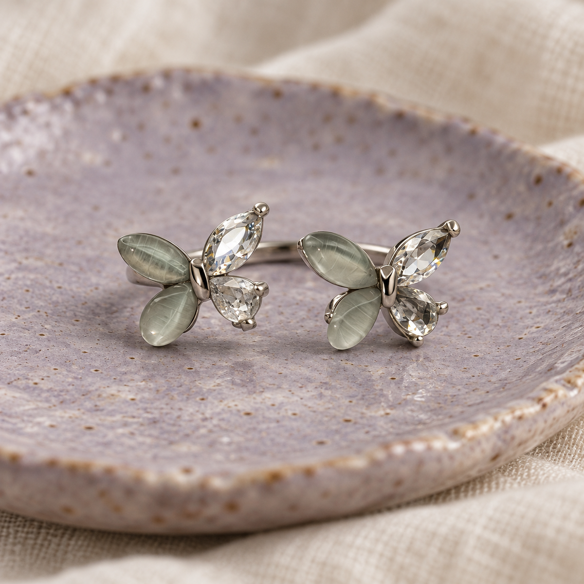 Selene Mistwing Silver Ring